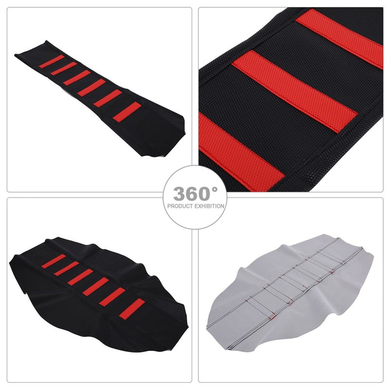 USTPO Dirt Bike Seat Cover Particle Surface Universal for CRF CR XR 50cc - 250cc RM KX KLX TTR PW SSR Apollo TAO TAO Thumpstar Dirt Pit Bike Red - Image 3